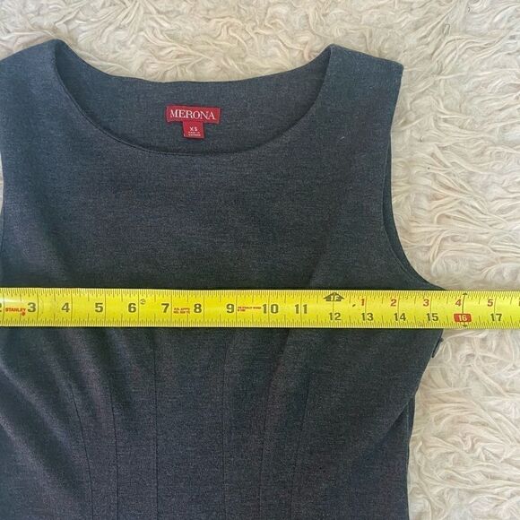 Merona target Gray sleeveless sheath dress xs - Picture 6 of 8